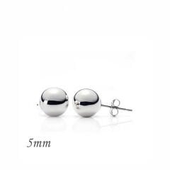 925 Ayar Gümüş Top Küpe - 5 mm (EA1160220) (491491)