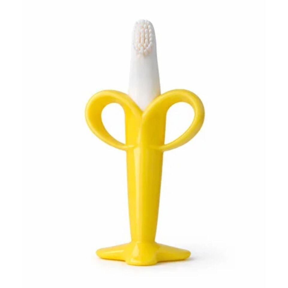 AD Muz Şekilli Diş Kaşıma Aparatı – Bebekler İçin Silikon Diş Kaşıyıcı, Diş Çıkarma Oyuncağı