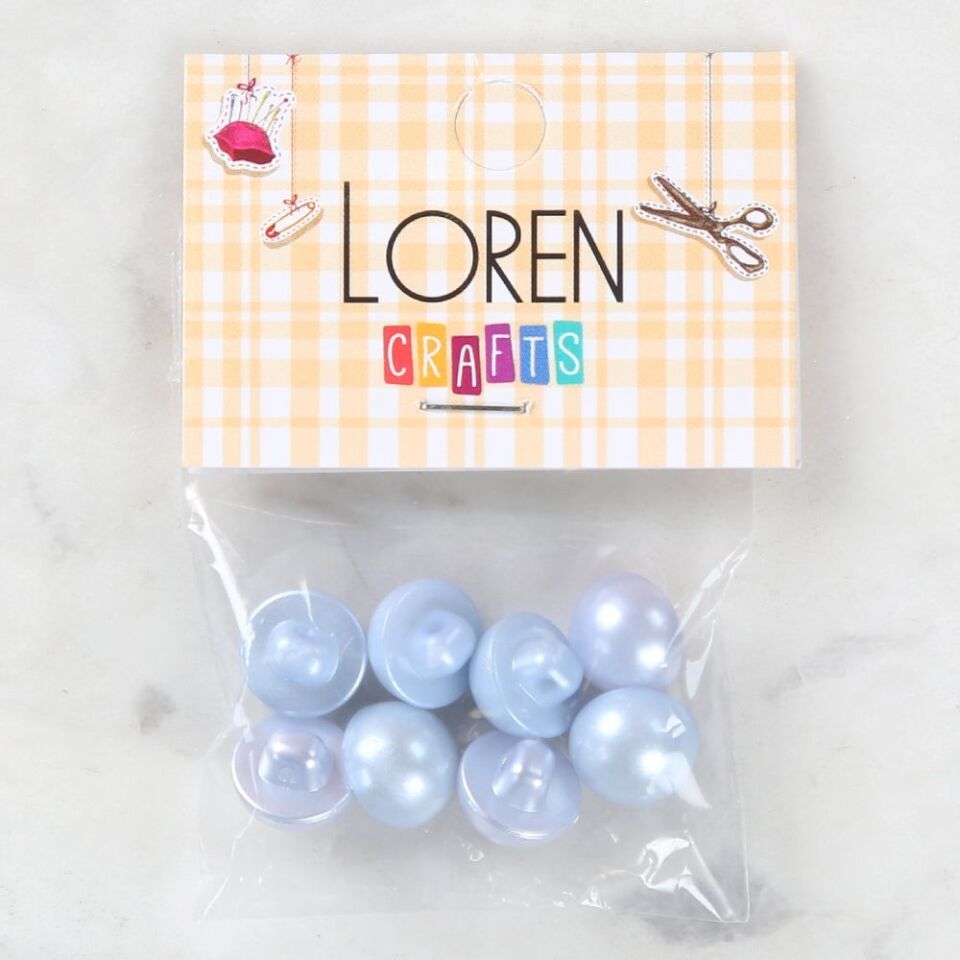 Loren Crafts 8 li Yeşil Düğme - 0156