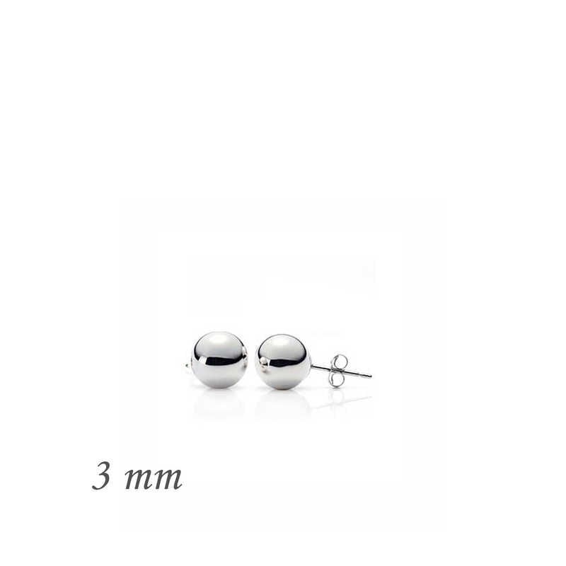 925 Ayar Gümüş Top Küpe - 3 mm EA1160222 (491491)