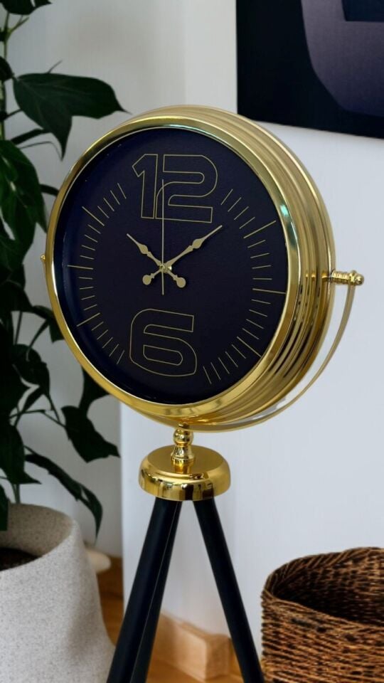 Prime Gold Şık Tripod Ayaklı Saat