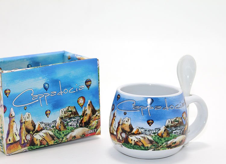 Kaşıklı Yöresel Kahve Fincanı Tekli Model 2