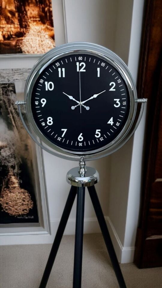 Prestige Krom Tripod Ayaklı Saat