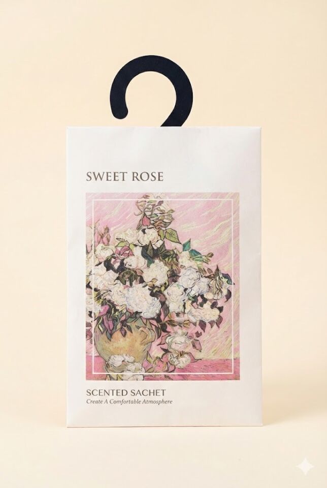 sonx GÜL  Dolap ve Çekmece Kokusu –1 ADET Askılı Koku Poşeti,  Uzun Ömürlü Koku