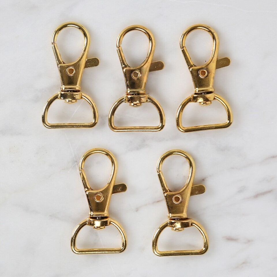 Loren Altın Papağan Klips Halkalı Anahtarlık 5 li