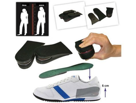 Hava Yastıklı Boy Uzatıcı Tabanlık (7 cm Daha Fazla Boy Uzunluğu) - 42 Numara (491491)
