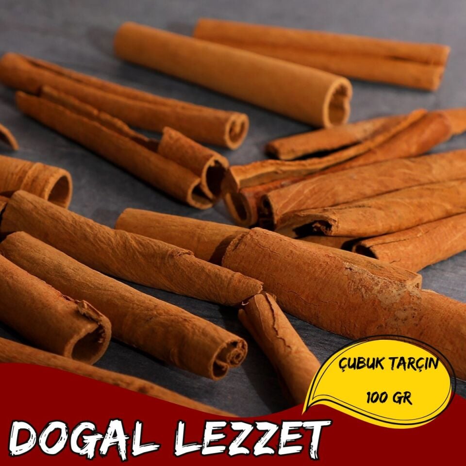 Mey İthalat® Çubuk Tarçın 100 Gr Doğal Kabuk Tarçın Tatlı ve İçecekler İçin Aromatik Tarçın