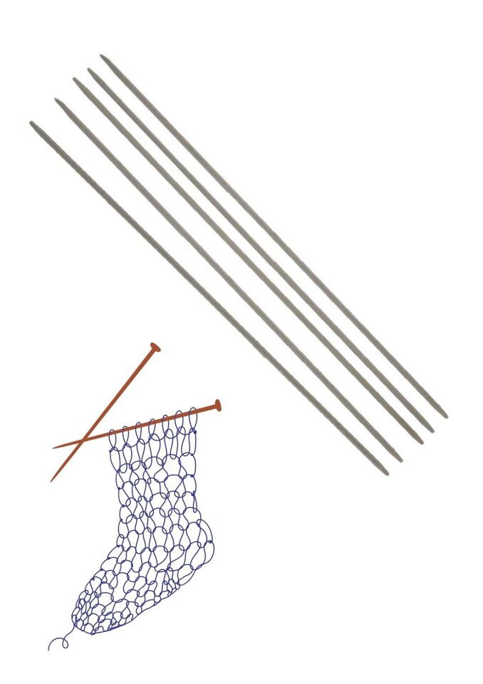 Çorap Şiş Metalize 20 cm 3,5 Numara