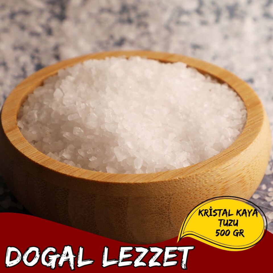 Mey İthalat® Kristal Kaya Tuzu 500 Gr Doğal Öğütülmemiş Kaya Tuzu Sofra ve Mutfak Kullanımı
