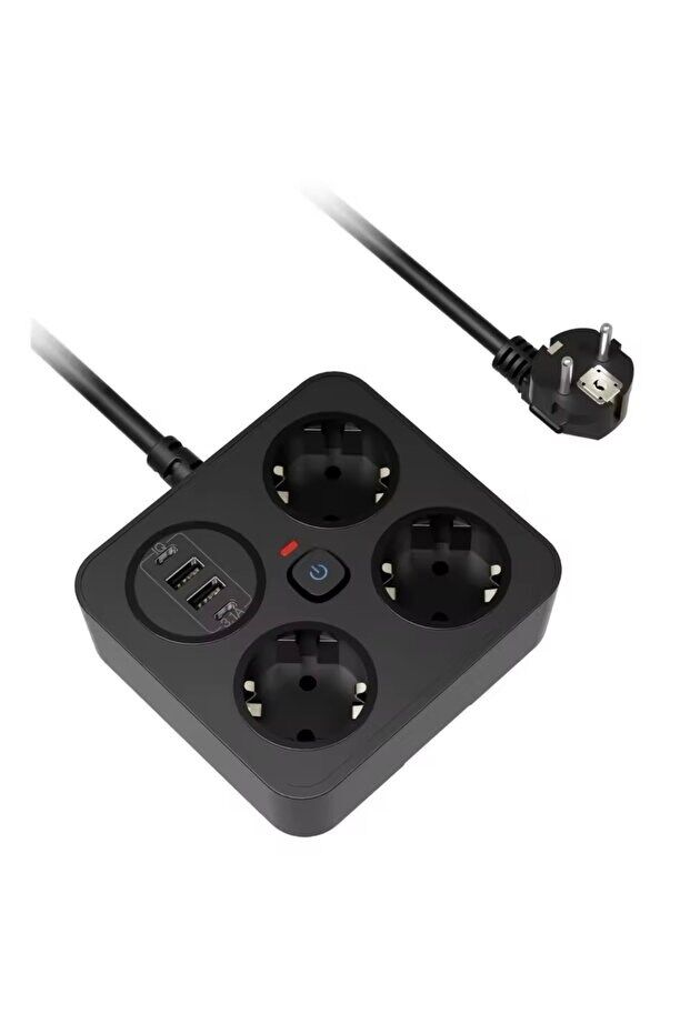 sonx Akım Korumalı Avrupa Tip-C USB Soket Kartı 2 Metre - Güvenli ve Uzun Kablo Çözümü