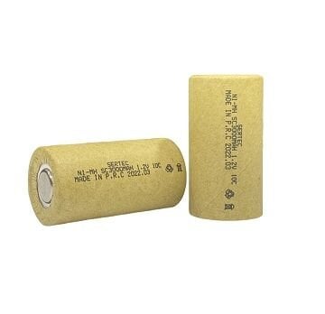 1.2V Ni-Mh SC 3000 mAh. Kağıtlı Şarjlı Pil 10C Başsız/Flat Head (491491)