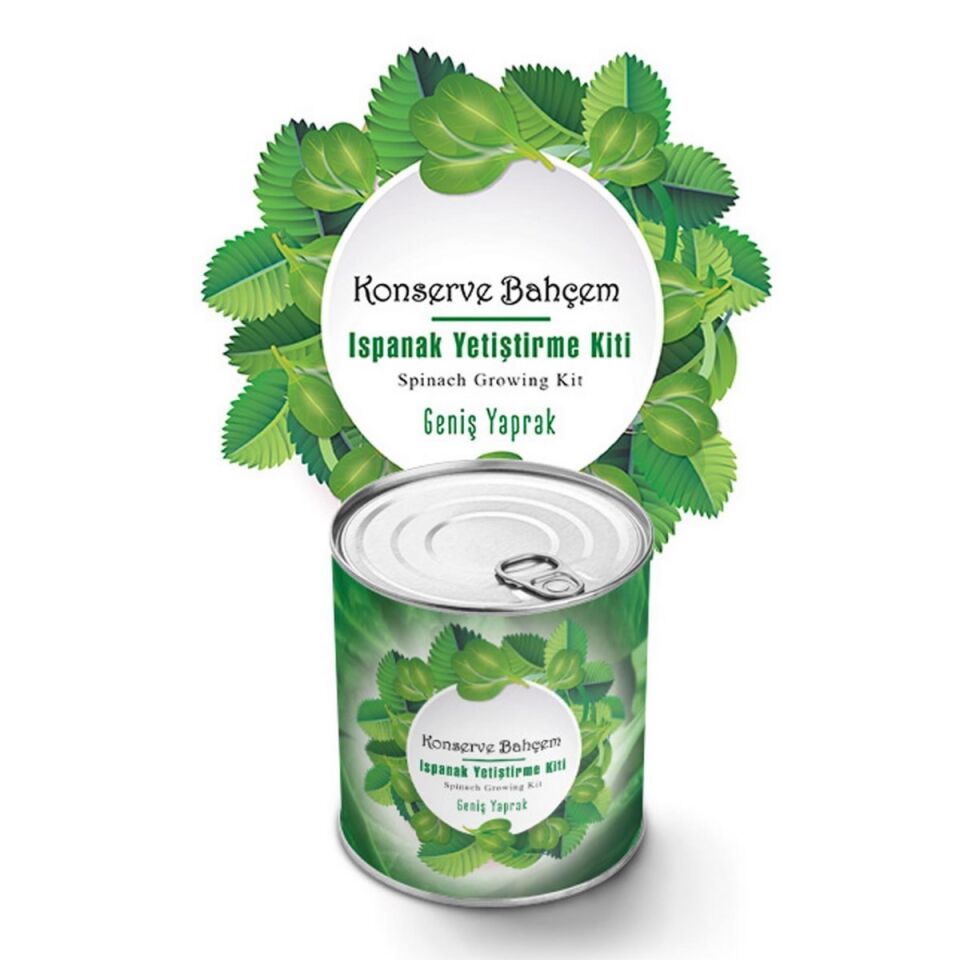ADKonserve Bahçem Evde Konservede Kolay Ispanak Yetiştirme Kiti
