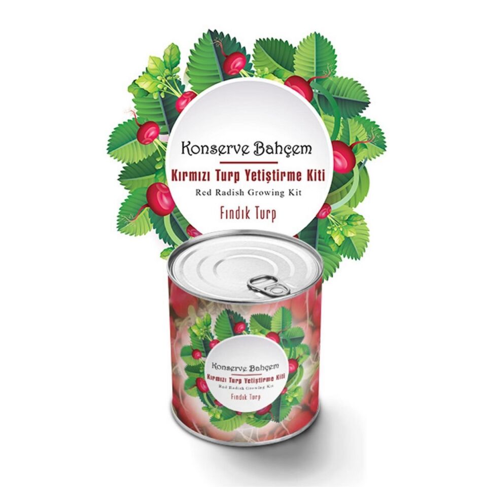 ADKonserve Bahçem Evde Konservede Fındık Turp Yetiştirme Kiti