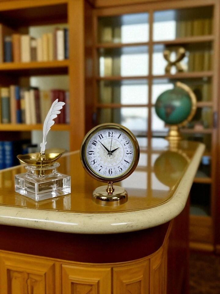 Decora Gold 25 x 20 Cm Metal Masa Saati