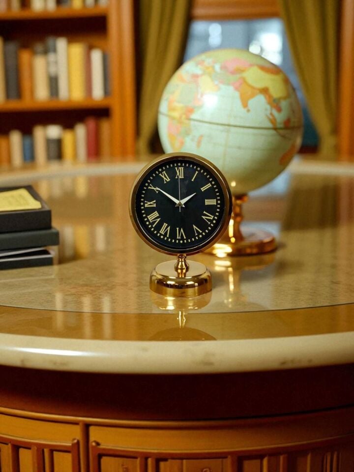 Golden Grace 25 x 20 Gold Metal Masa Saati