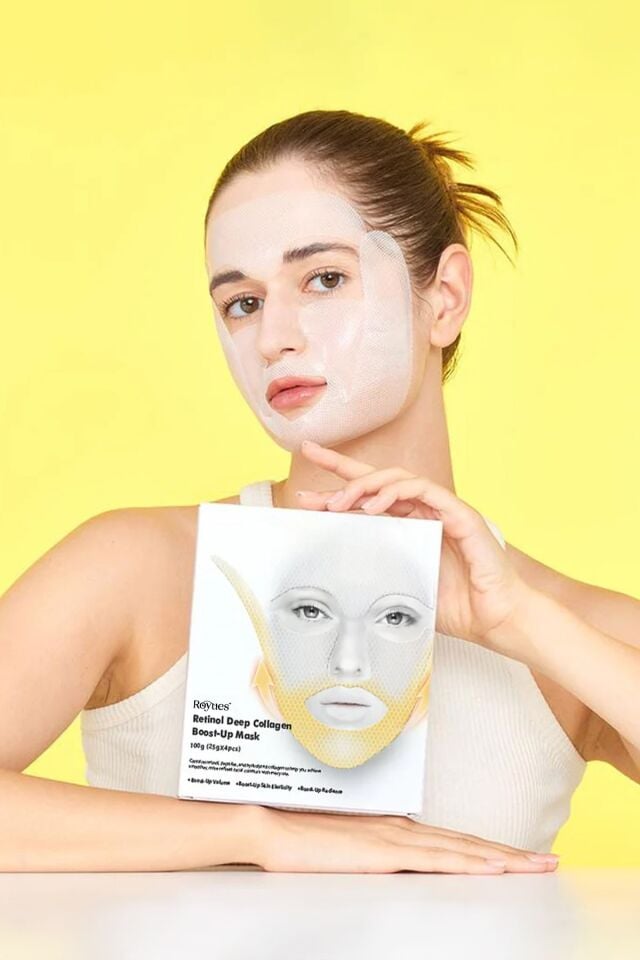 Retinol Kolajen Lifting Etkili Gıdı Toparlayıcı Yüz Maskesi 25g - 1 Adet