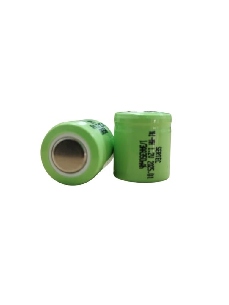 1.2V 300 Mah - 1/3AA - Ni-MH Şarjlı Pil - (Başsız / Flat Head) (491491)