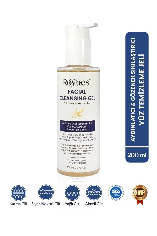 Yüz Temizleme Jeli - Canlandırıcı, Nemlendirici ve Arındırıcı Etki - Facial Cleansing Gel 200ml