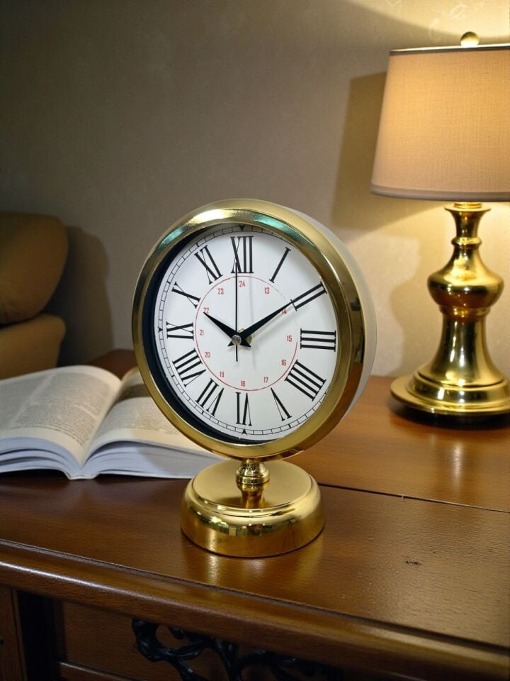 Gold Asaleti Roma 25 x 20 Cm Metal Masa Saati