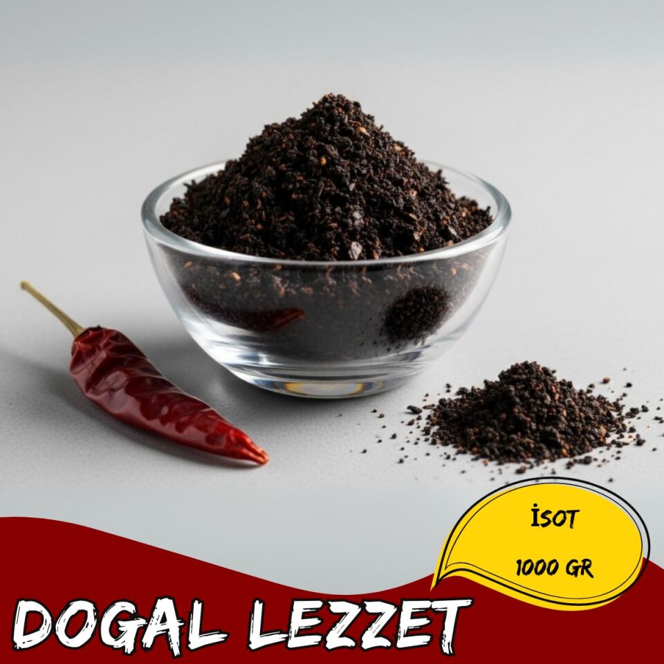 Mey İthalat® İsot Pul Biber Doğal İsot Baharatı Et ve Yemekler İçin 1000 Gr (1 Kg)