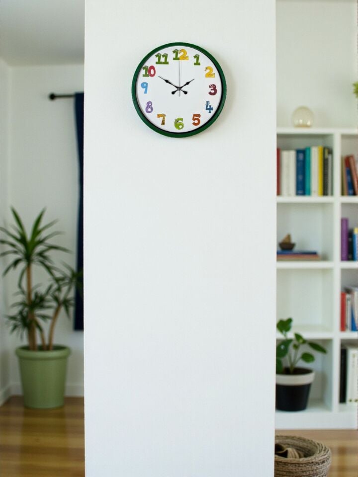 36 Cm Yeşil Çocuk Odası Duvar Saati