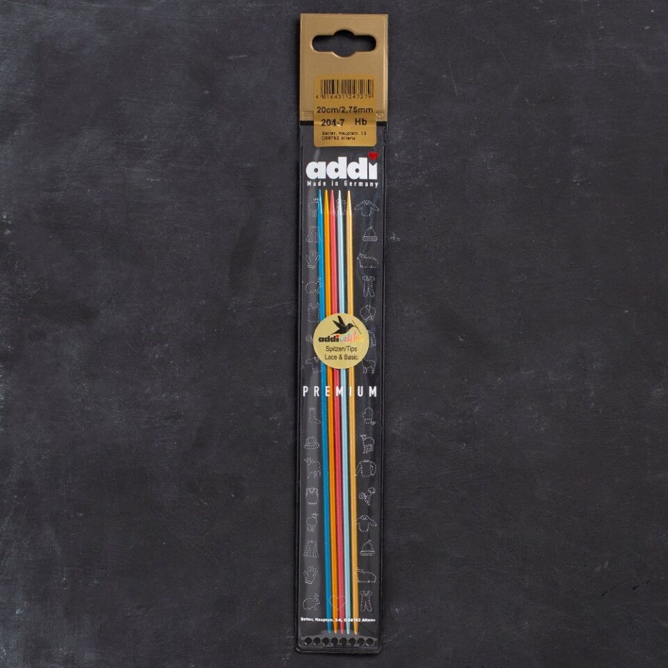 Addi Colibri 2,75mm 20cm Renkli Çorap Şişi - 204-7