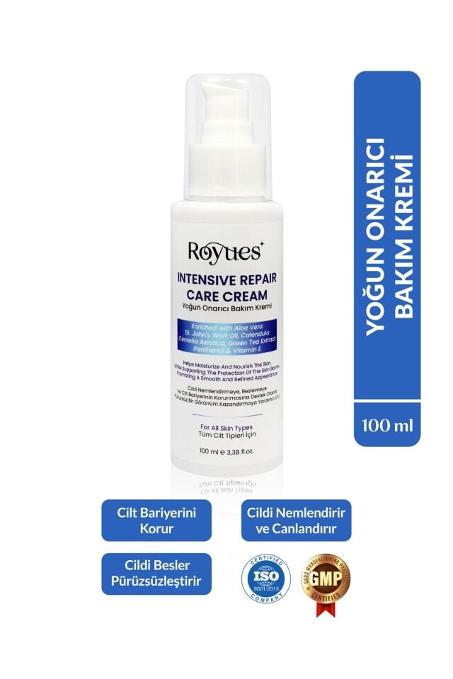 Yoğun Nemlendirici ve Bariyer Onarıcı Cilt Bakım Kremi Intensive Repair Care 100ml