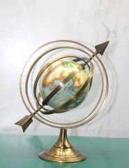 Pirinç Dünya Küre Model 2