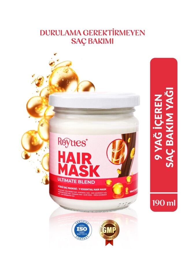 Kuru ve Yıpranmış Saçlar İçin Nemlendirici Saç Bakım Maskesi 190ml - Moisture Hair Mask