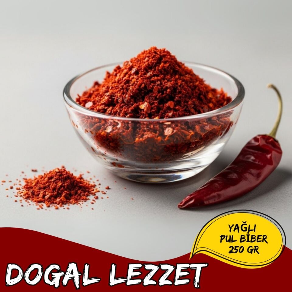 Mey İthalat® Yağlı Pul Biber Özel Harman Pul Biber Lezzet Artırıcı Yemekler İçin 250 Gr