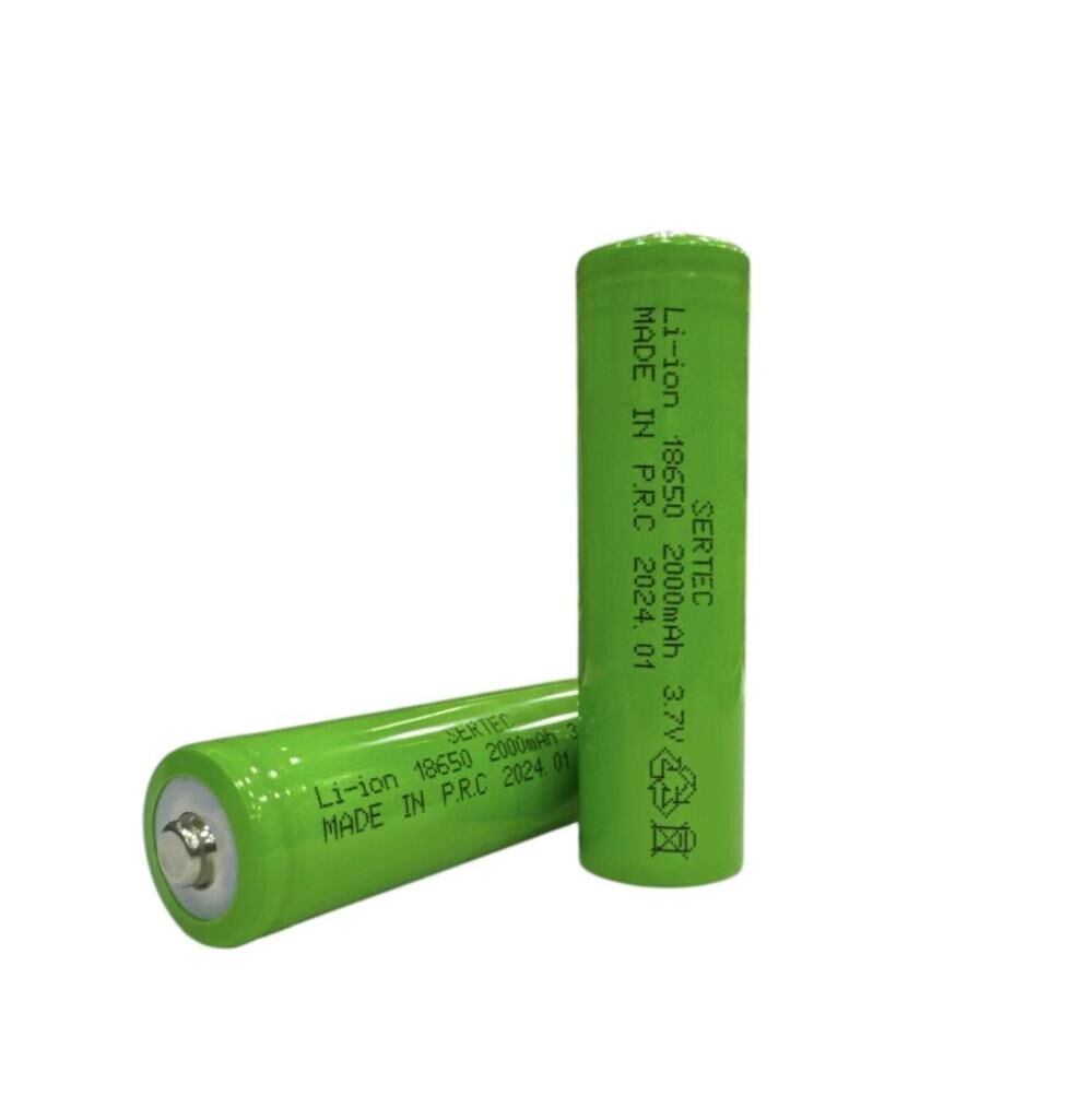 18650 3.7V 2000 Mah 1C Li-ion Şarjlı Pil Başlı (491491)