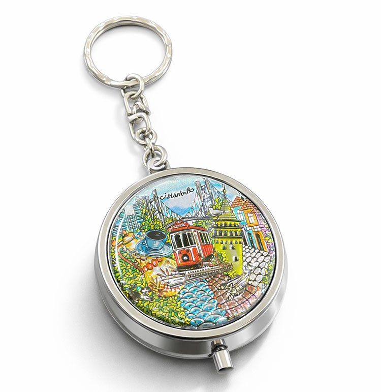 İstanbul Temalı Küllük Anahtarlık