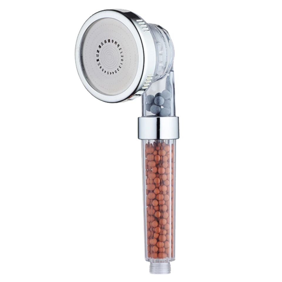 AD %50 Su Tasarruflu ve Arıtmalı Doğal Taşlı Banyo El Duş Başlığı
