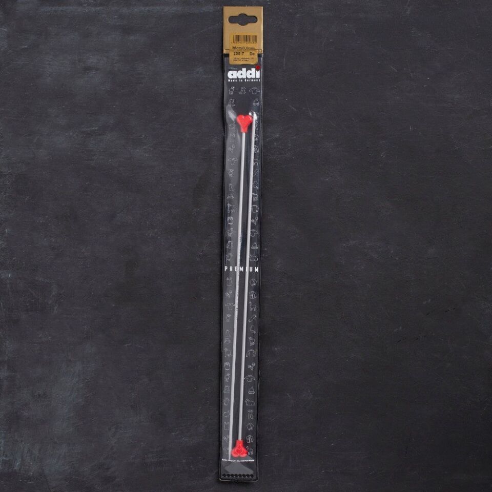 Addi Kalpli 3mm 35cm Klasik Alüminyum Örgü Şişi -