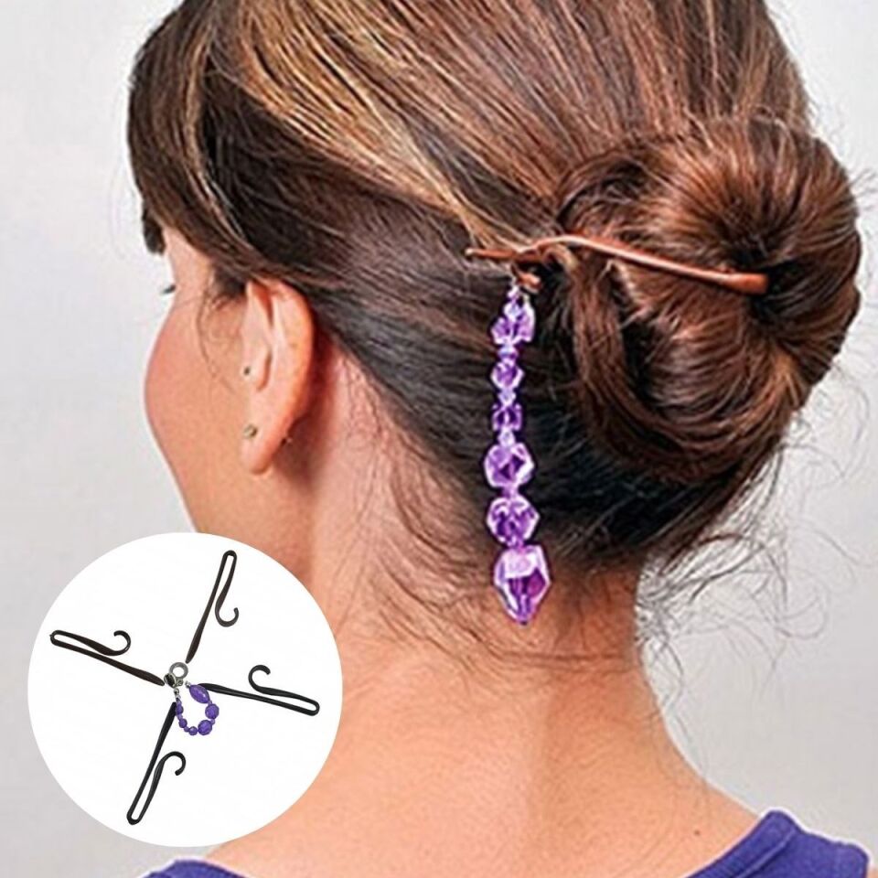 AD Kolay Saç Toplama Örgü Yapma Tokası Saç Şekillendirme Seti