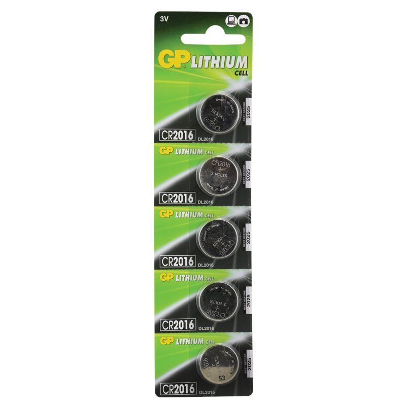 GP CR2016 Lityum Pil 5 li Paket (491491)