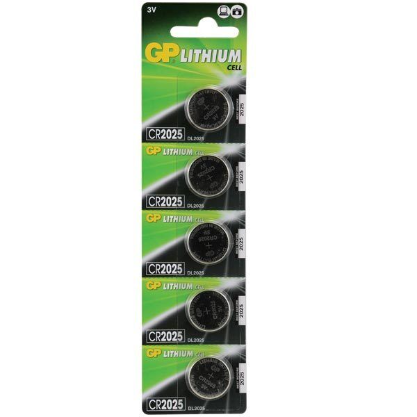 GP CR2025 3 V Lityum 5'li Para Pil (491491)