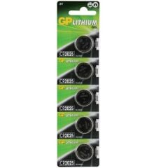 GP CR2025 3 V Lityum 5'li Para Pil (491491)