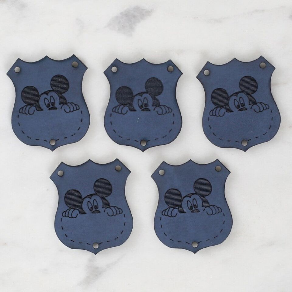 Loren Crafts Figürlü Deri Arma 5 Adet - 1577