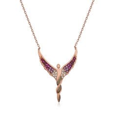 925 Ayar Gümüş Kanatlı Melek Kadın Gümüş Kolye PT26109160 (491491)