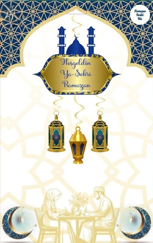Sarkıt Ramazan Süsü Lacivert - Hoşgeldin Ya Şehri Ramazan