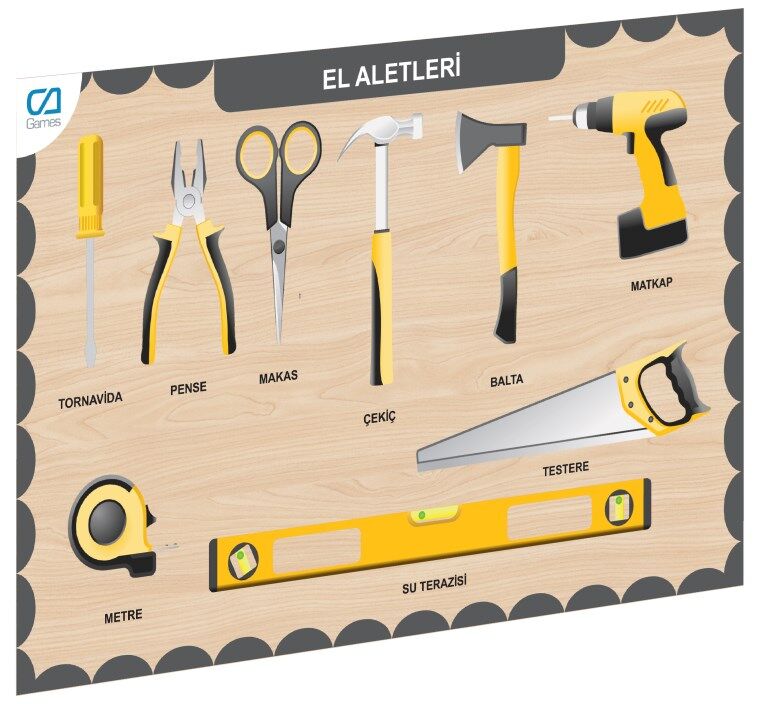 CAAHS-3210 CA GAMES AHŞAP EL ALETLERİ BUL-TAK
