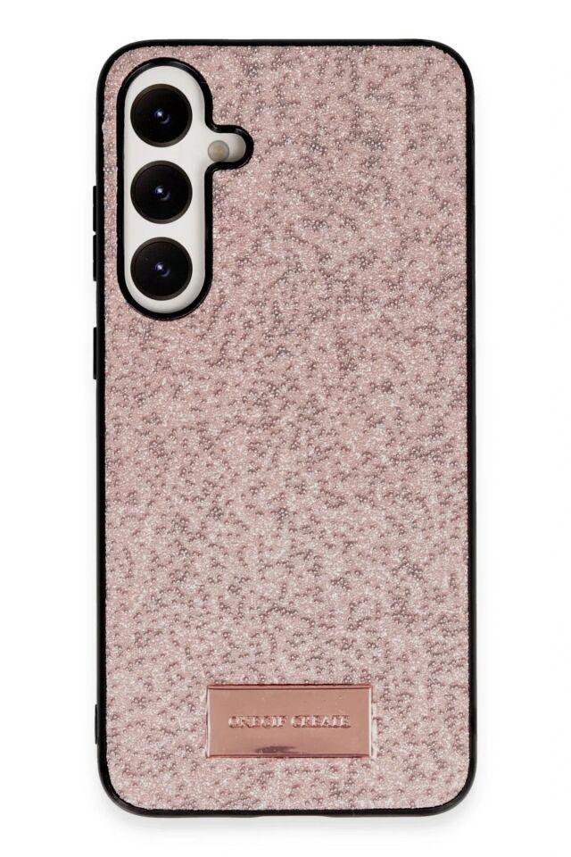 Mey İthalat®  Samsung Galaxy A25 5G Bright Simli Kapak - Pembe