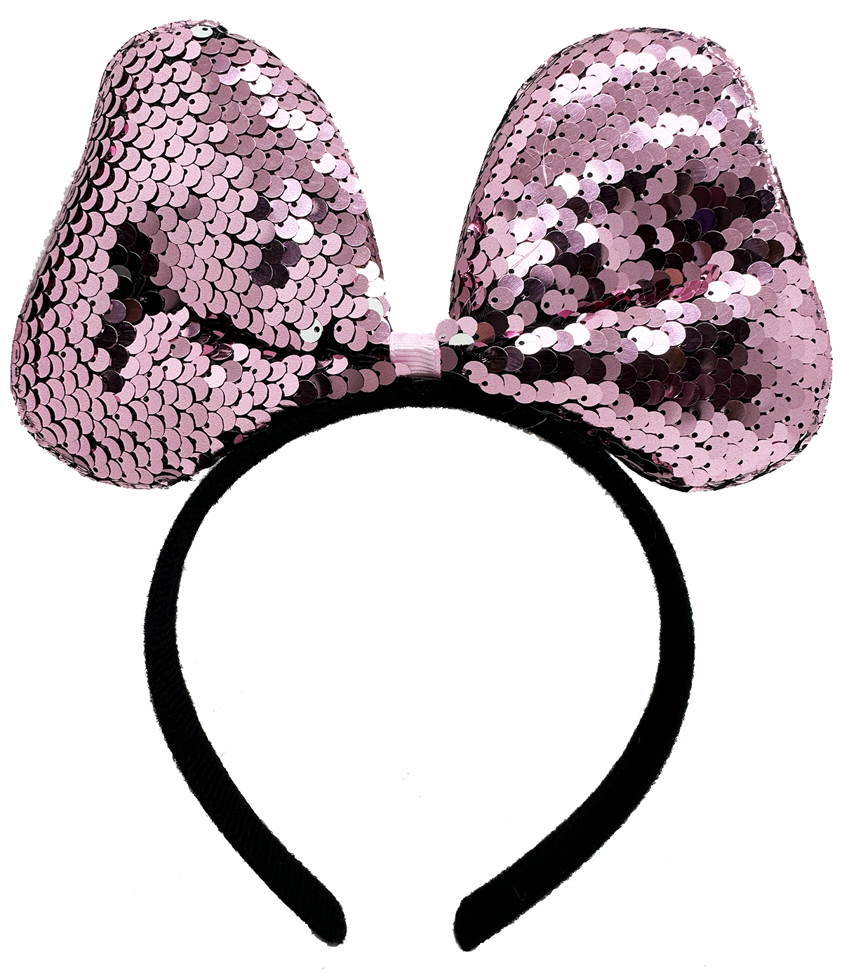 Renk Değiştiren Pullu Fiyonk Parti Tacı Pembe Gümüş