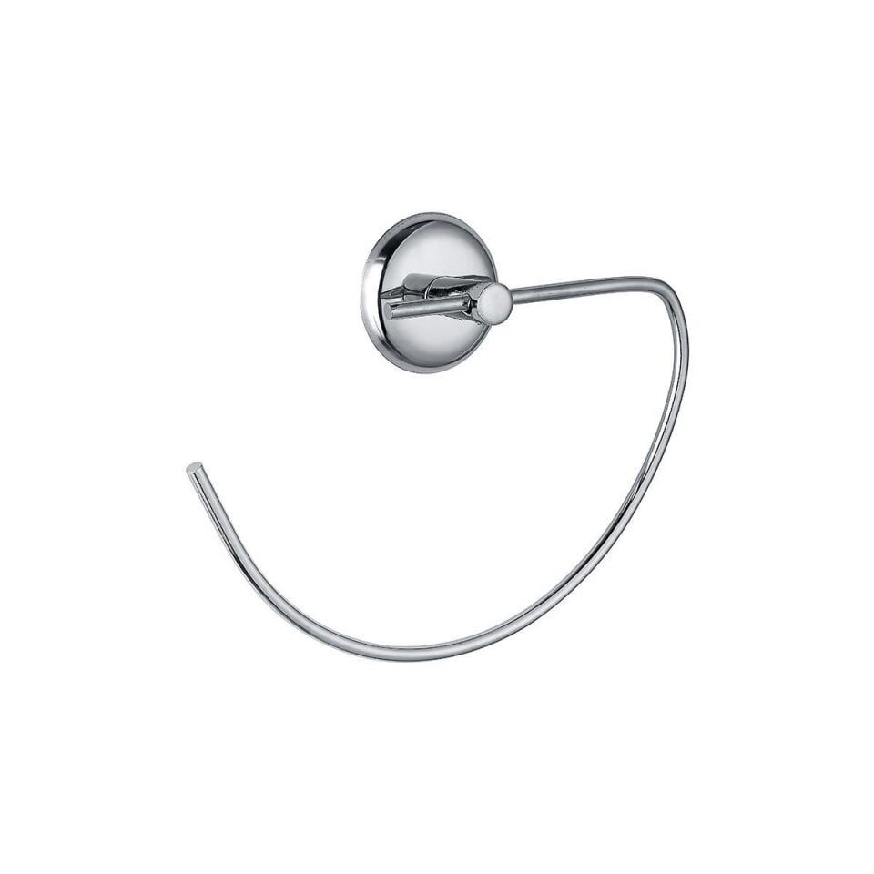 AD Paslanmaz Metal Dekoratif Havluluk Havlu Tutacağı Gümüş Renk