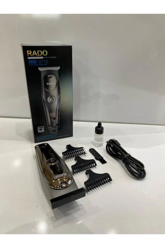 Rado Rd-3710 T Bıçak Sıfır Kesim Lcd Ekran Şarjlı Tıraş Makinesi