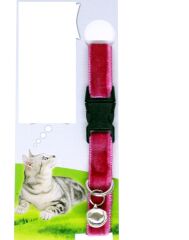 Kadife Dokulu Ayarlanabilir Çıngıraklı Kedi Tasması (491491)
