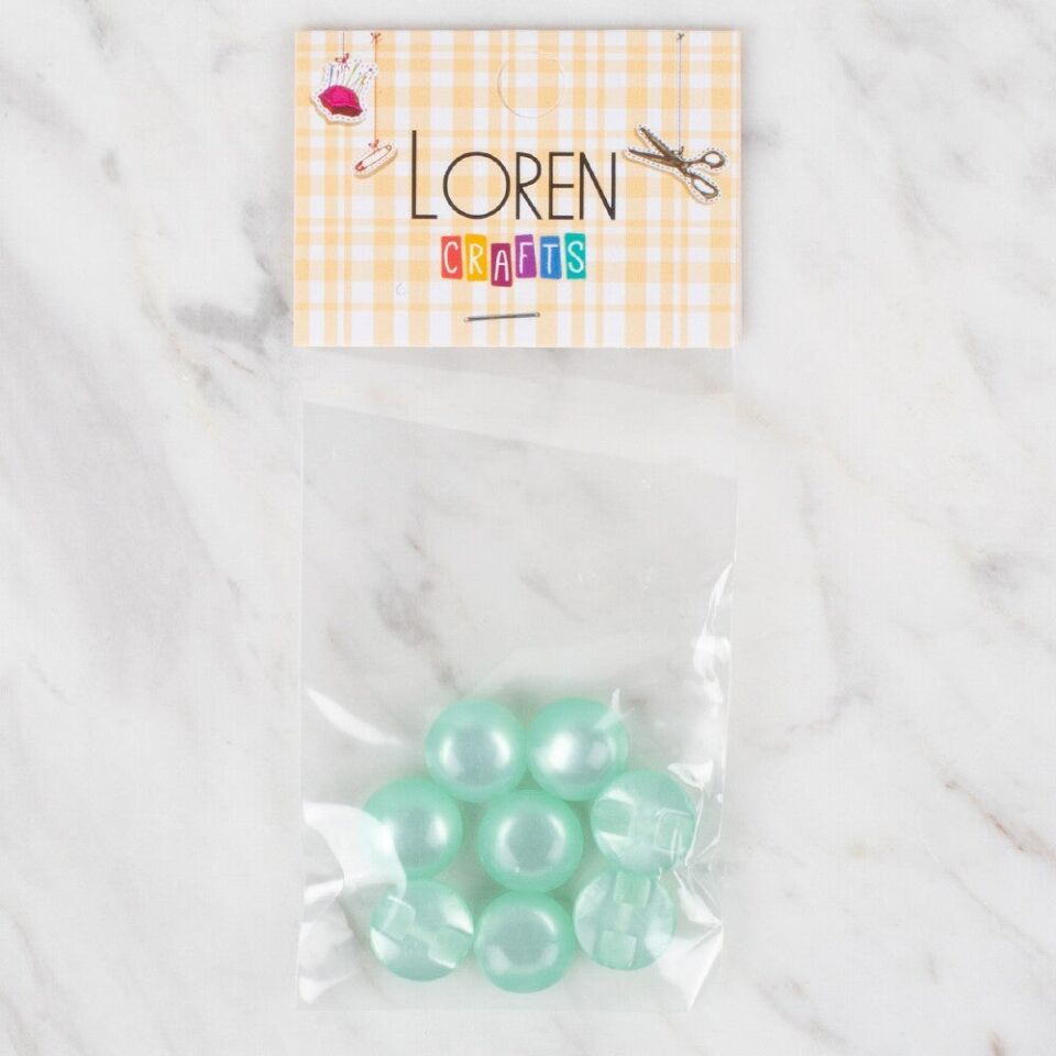 Loren Crafts 8 li Yeşil Düğme - 44