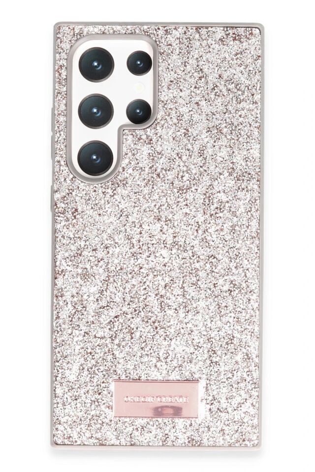 Mey İthalat®  Samsung Galaxy S24 Ultra Bright Simli Kapak - Gold