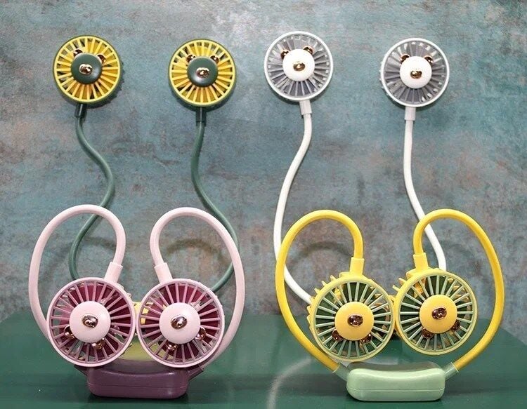 Kuromi Şarjlı Boyun Fanı Vantilatör 2 Kademeli